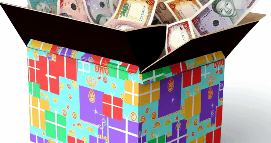 A subscription box overflowing with mone 1024x1024